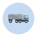 gas tanker truck. Vector illustration decorative design Royalty Free Stock Photo