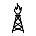 Gas Tower Icon Royalty Free Stock Photo