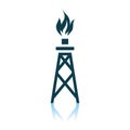 Gas Tower Icon Royalty Free Stock Photo