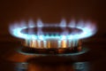 Gasburner in action Royalty Free Stock Photo