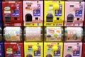 Gashapon capsule toy vending machines in Akihabara, Tokyo, Japan