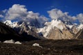 Gasherbrum IV from Gore II Royalty Free Stock Photo