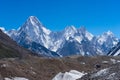 Gasherbrum massif moutain with many peak, Skardu, Gilgit, Pakistan Royalty Free Stock Photo