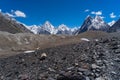 Gasherbrum mountain massif and Mitre peak, K2 trek, Pakistan