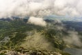 Gasienicowa Valley under clouds. View from Koscielec. Tatra Moun