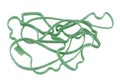 Gasket of the valve cover of the Russian truck. the spare part of the car, isolated on a white background