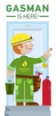 Gasman is here Royalty Free Stock Photo