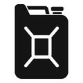 Gasoline canister icon, simple style