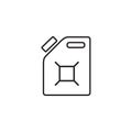 Gasoline canister vector icon. filled flat sign for mobile concept and web design. Jerrycan glyph line icon. Symbol Royalty Free Stock Photo