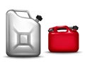 Gasoline canister realistic 3D vector illustration