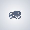 Gasoline delivery, vector best flat icon Royalty Free Stock Photo