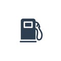 gasoline filling station, column solid flat icon. vector illustration Royalty Free Stock Photo