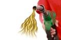 Gasoline Fuel Nozzle Royalty Free Stock Photo