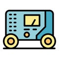 Gasoline generator icon vector flat Royalty Free Stock Photo