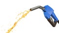 Gasoline gushing out from pump