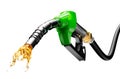 Gasoline Gushing Out From Pump Royalty Free Stock Photo