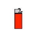 Gasoline lighter icon, gasoline icon illustration