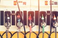 Gasoline nozzle station