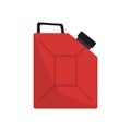 Gasoline or oil, diesel, benzin fuel canister vector icon. Petrol can gallon gas tank fuel container Royalty Free Stock Photo