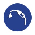 gasoline pistol icon in badge style. One of Car repair collection icon can be used for UI, UX Royalty Free Stock Photo