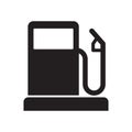 Gasoline pump icon, gas station sign, vector fuel sign