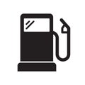 Gasoline pump icon, gas station sign, vector fuel sign