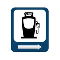 gasoline pump isolated icon design Royalty Free Stock Photo
