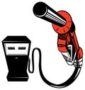 Gasoline pump nozzle
