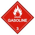 Gasoline Symbol Sign,Vector Illustration, Isolate On White Background, Label .EPS10 Royalty Free Stock Photo