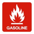 Gasoline Symbol Sign,Vector Illustration, Isolate On White Background, Label .EPS10 Royalty Free Stock Photo