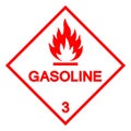 Gasoline Symbol Sign,Vector Illustration, Isolate On White Background, Label .EPS10 Royalty Free Stock Photo