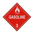 Gasoline Warning Label