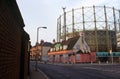 Gasometers in London Royalty Free Stock Photo