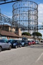 The Gasometro or Gazometro structure in Rome, Italy