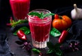 Gaspacho with beet Royalty Free Stock Photo