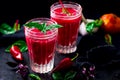 Gaspacho with beet Royalty Free Stock Photo