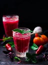 Gaspacho with beet Royalty Free Stock Photo