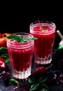 Gaspacho with beet Royalty Free Stock Photo