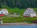 Gaspesie Ile Bonaventure vielle maison bord de l`eau ancestrale Royalty Free Stock Photo