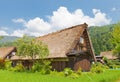 Gassho style house in Ogimachi village, Japan