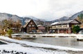 Gassho-zukuri house in Shirakawa village, Japan