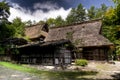 Gassho-zukuri style houses at Hida No Sato museum, Takayama, Japan