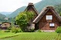 Gassho-zukuri style houses. Shirakawa-go. Gifu prefecture. Japan