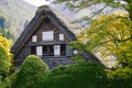 Gassho-zukuri type of farmhouse in Shirakawago