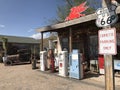 Gasstation at the historic Route66 Royalty Free Stock Photo