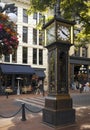 Gastown Steam Clock - Vancouver - Canada Royalty Free Stock Photo