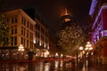 Gastown Vancouver Night, BC, Canada Royalty Free Stock Photo