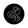 Gastric bypass Roux-en-Y olor line icon. Pictogram for web page, mobile app, promo.