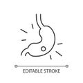 Gastritis linear icon Royalty Free Stock Photo