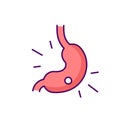 Gastritis RGB color icon